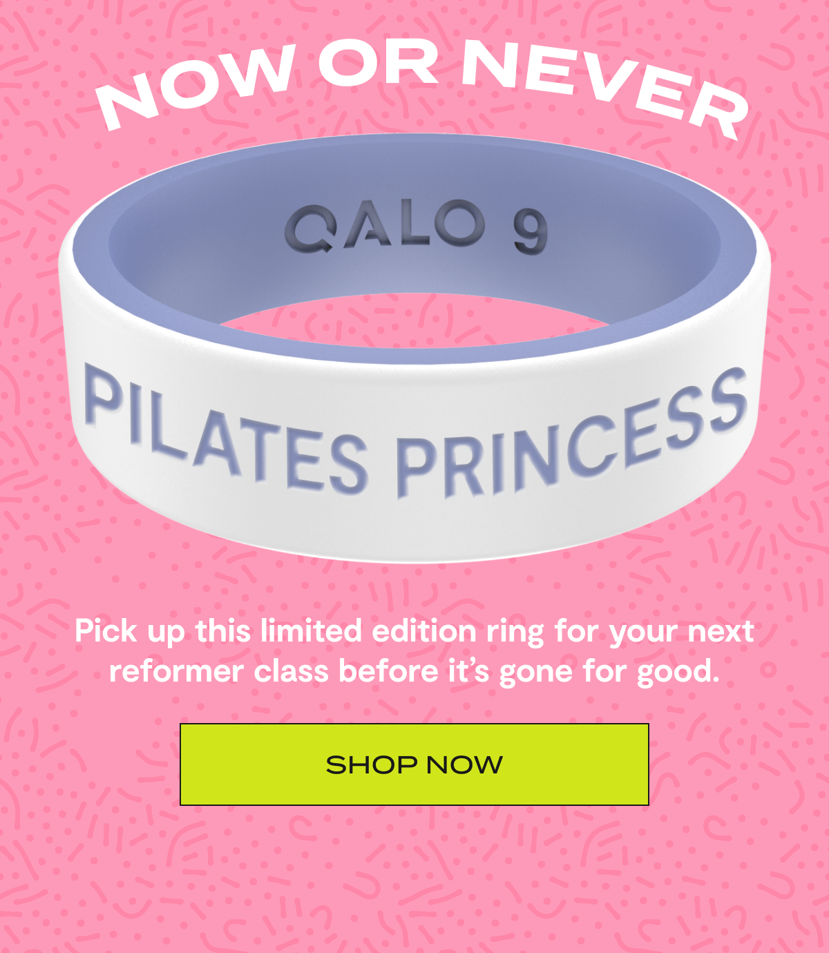 Now or never | Pilates Princess | Pick up this limited edition ring for your next reformer class before it’s gone for good. | Shop now 