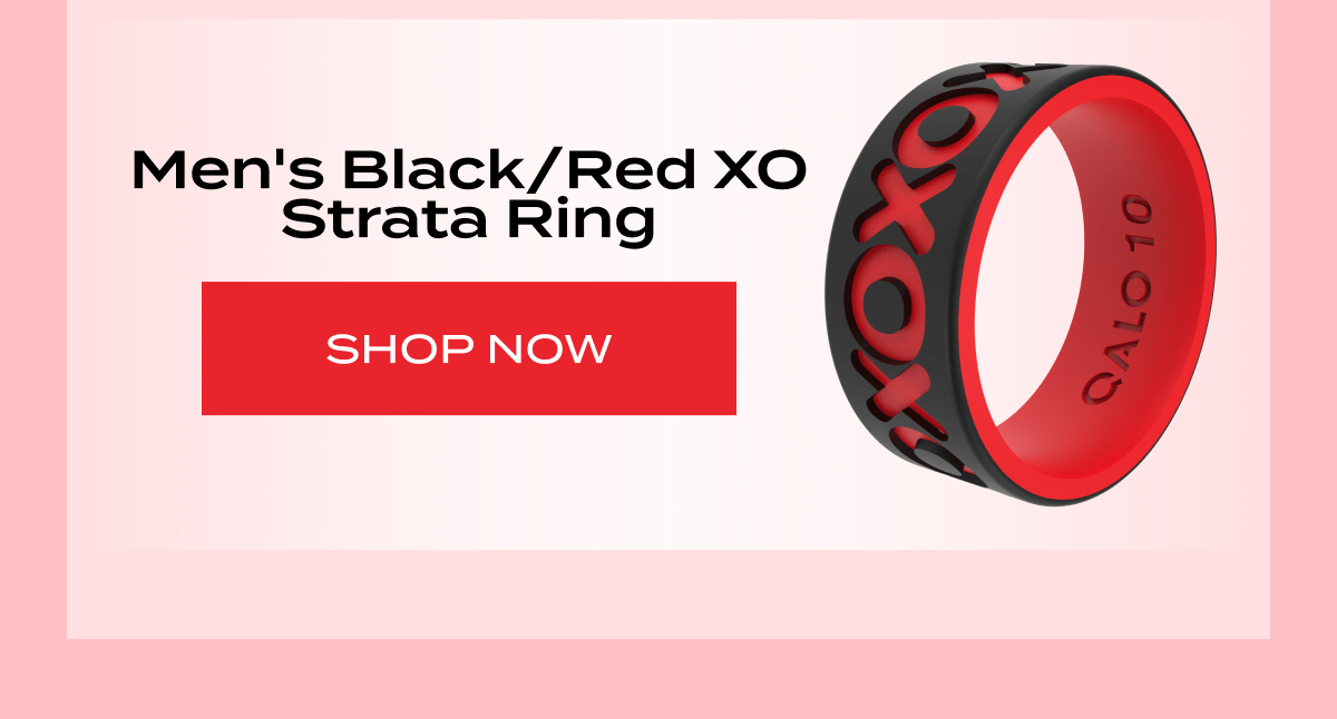Men's Black/red Xo Strata Ring | Shop Now