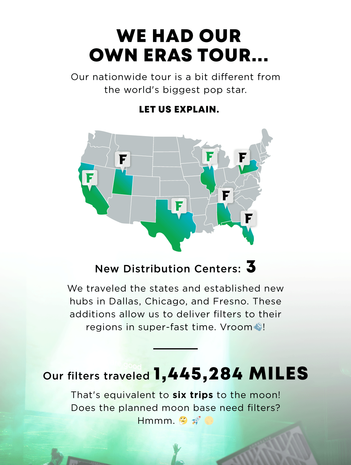 We had our own eras tour.