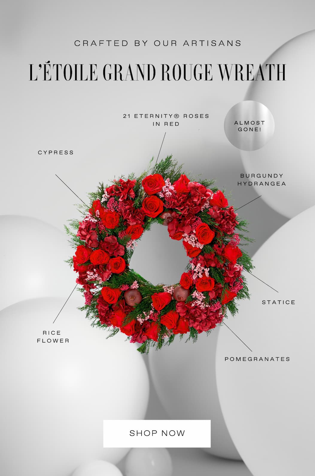 L'ETOILE GRAND ROUGE WREATH