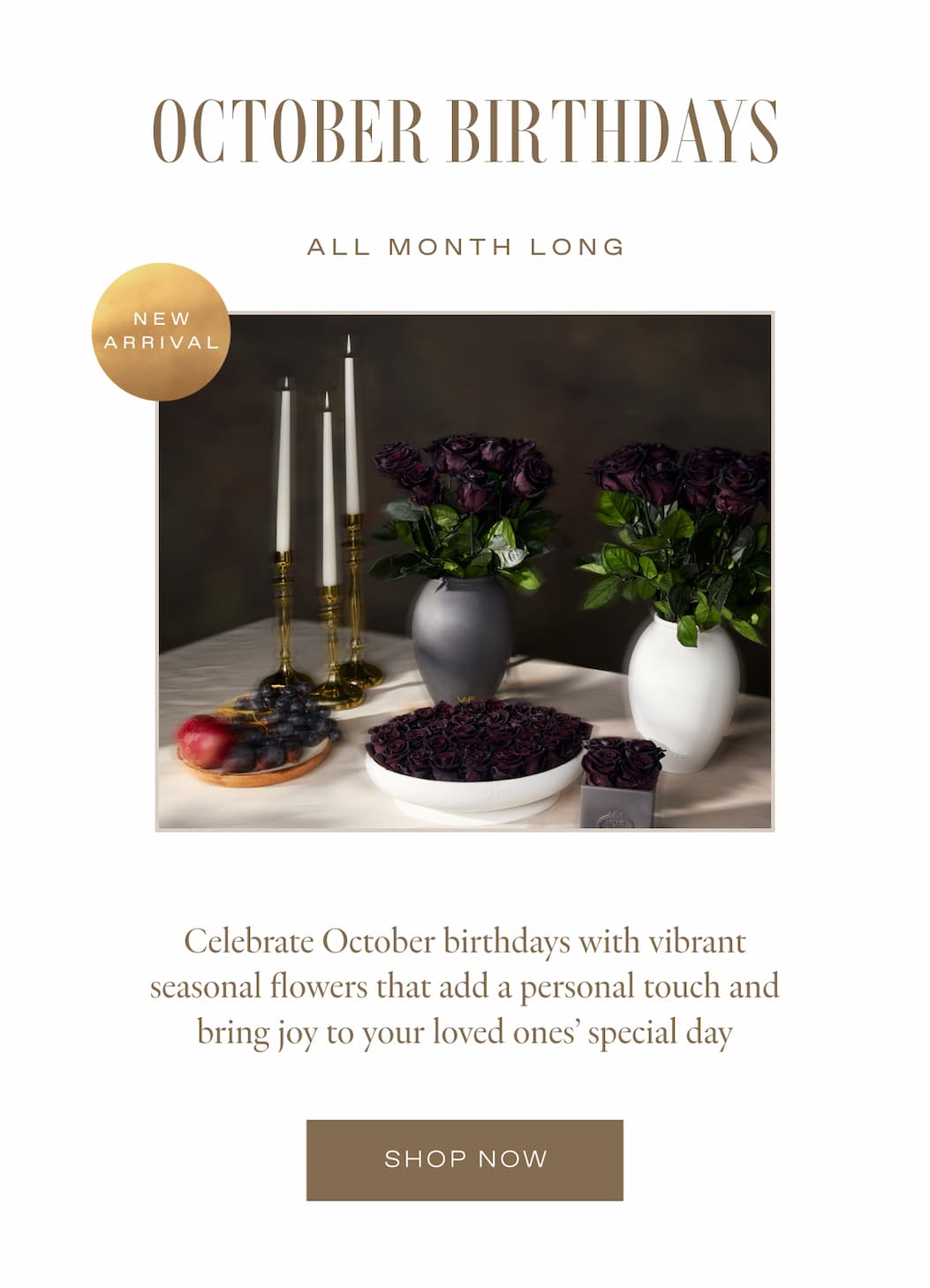 October Birthdays - ALL MONTH LONG