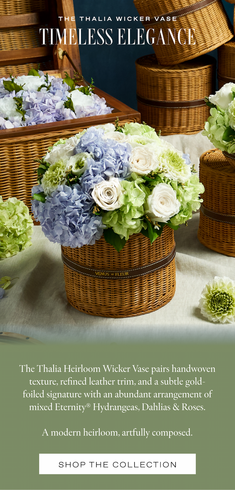 The Thalia Wicker Vase