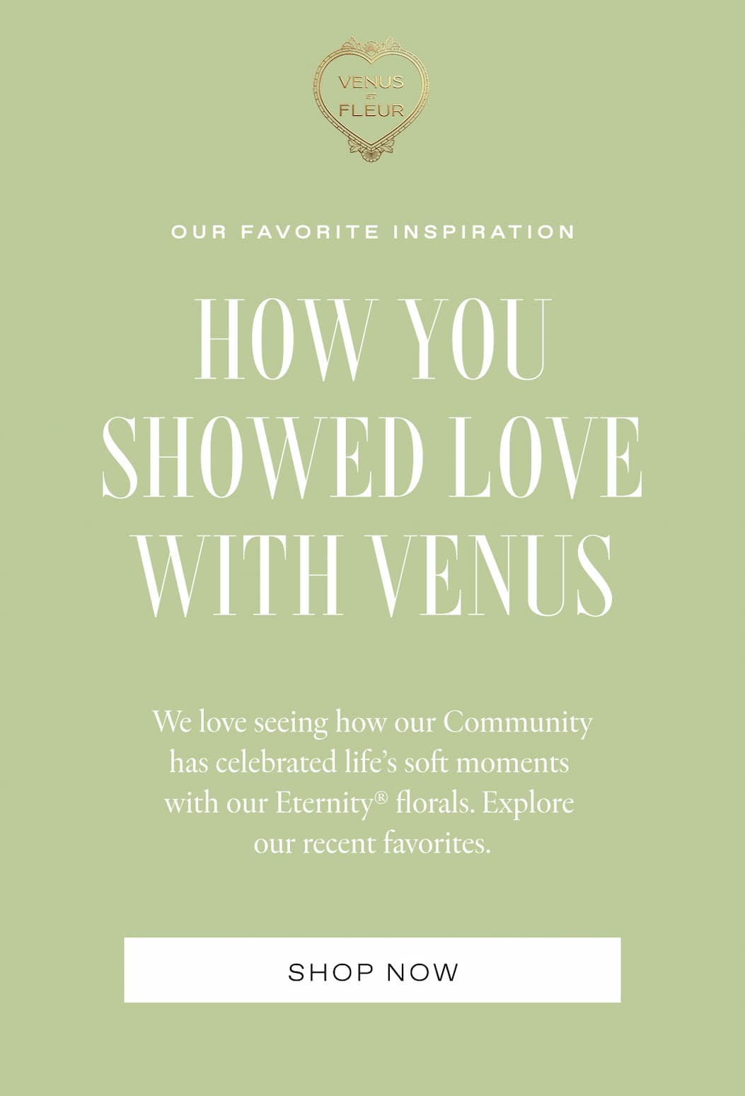 HOW YOU SHOWED LOVE WITH VENUS