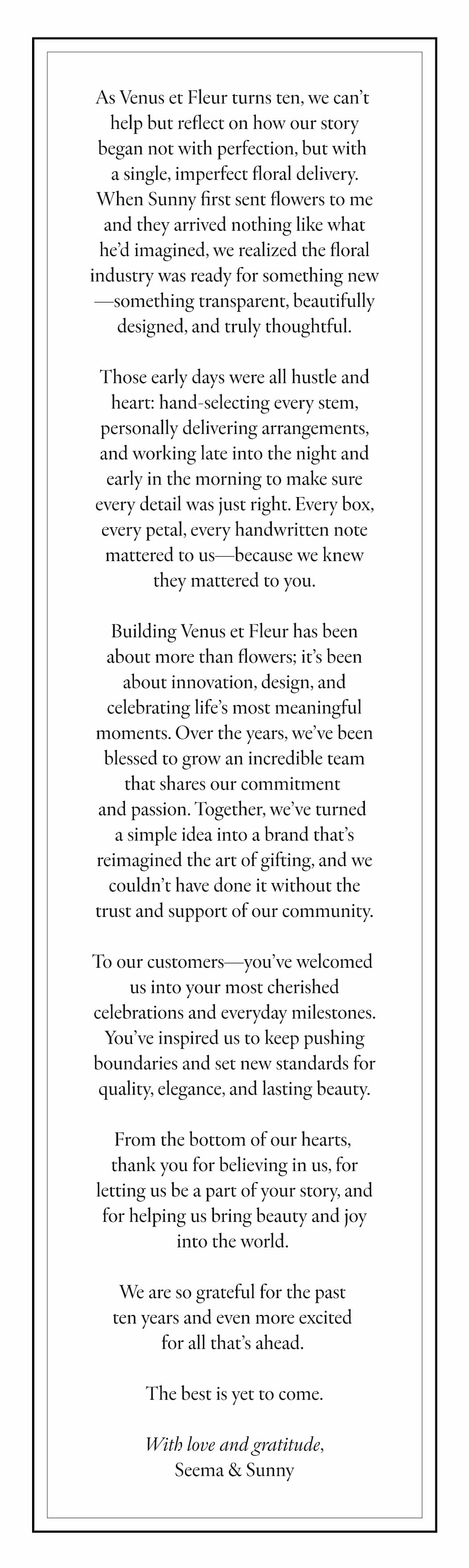 A Note from Our Founders