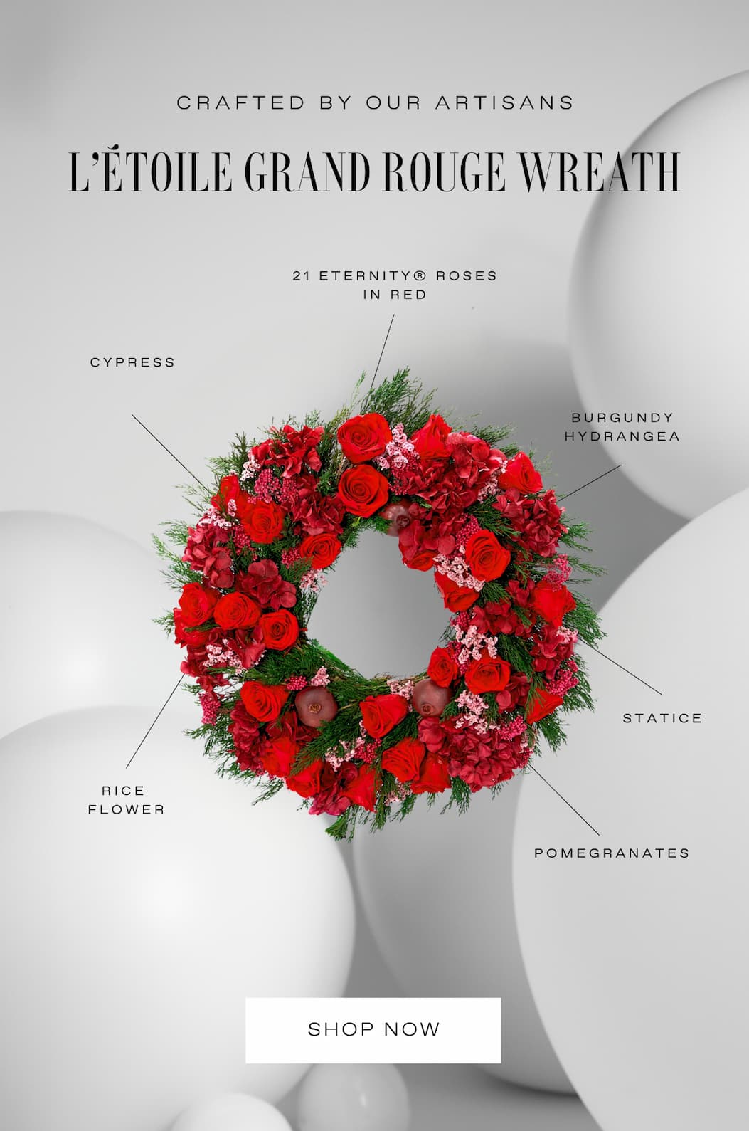 L'ETOILE GRAND ROUGE WREATH