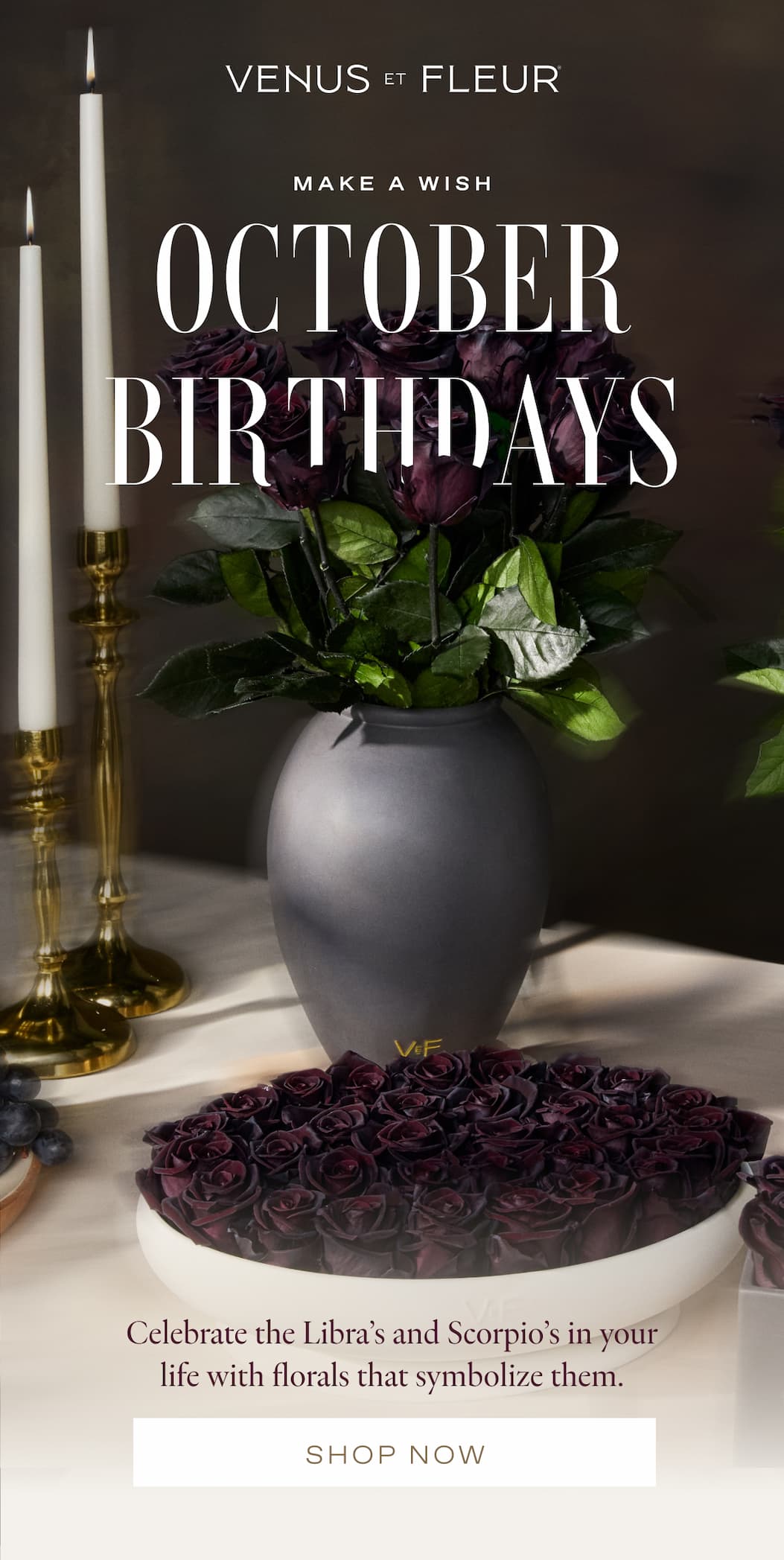 Make a Wish - October Birthday Flowers