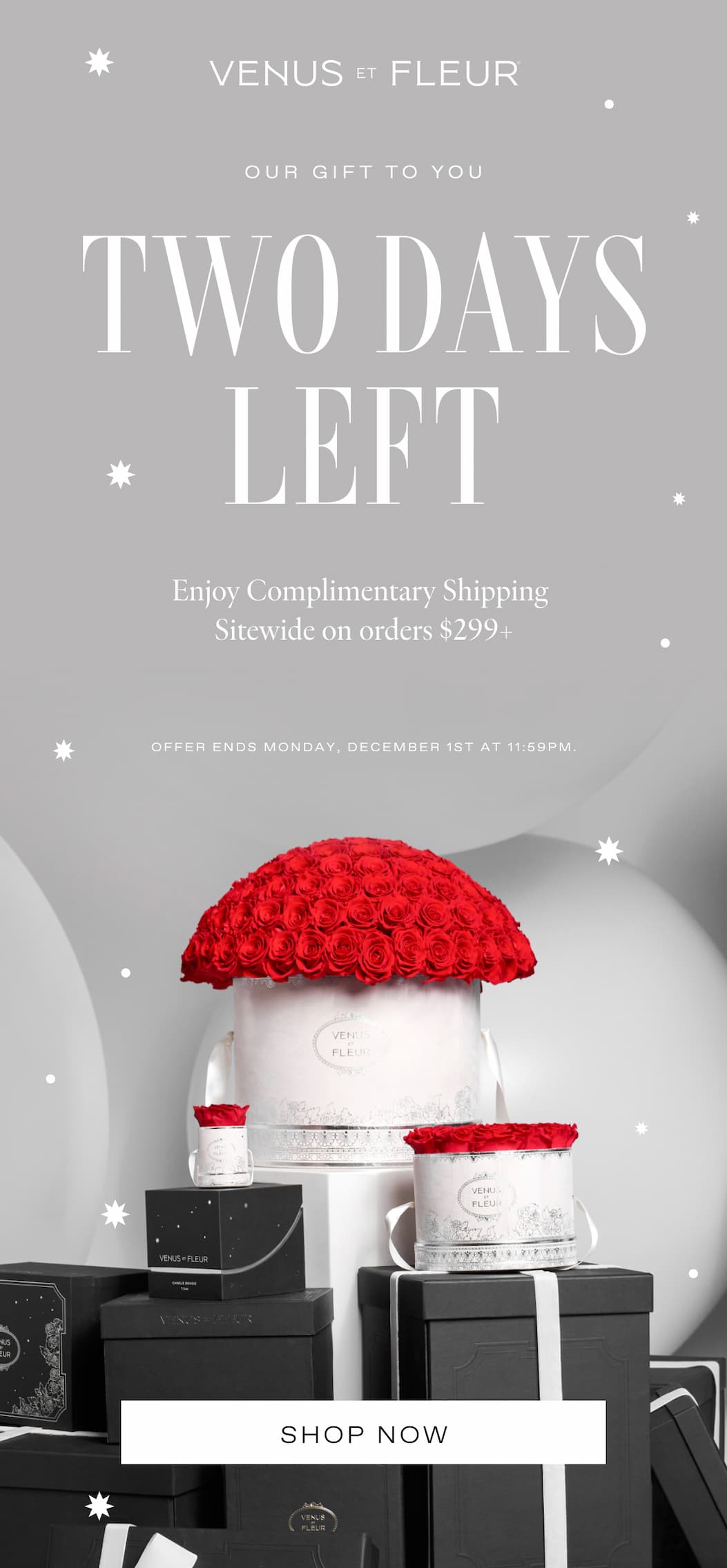 Enjoy Complimentary Shipping