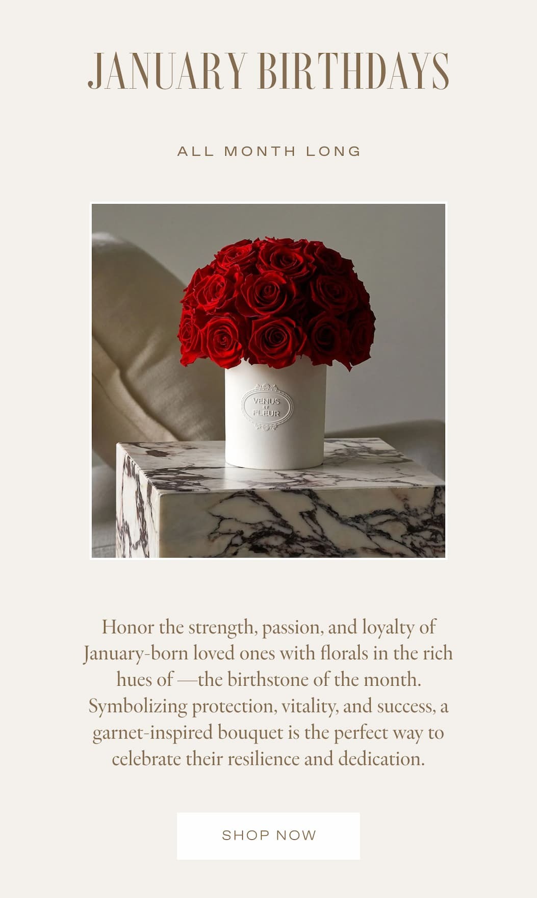 January Birthday's - ALL MONTH LONG