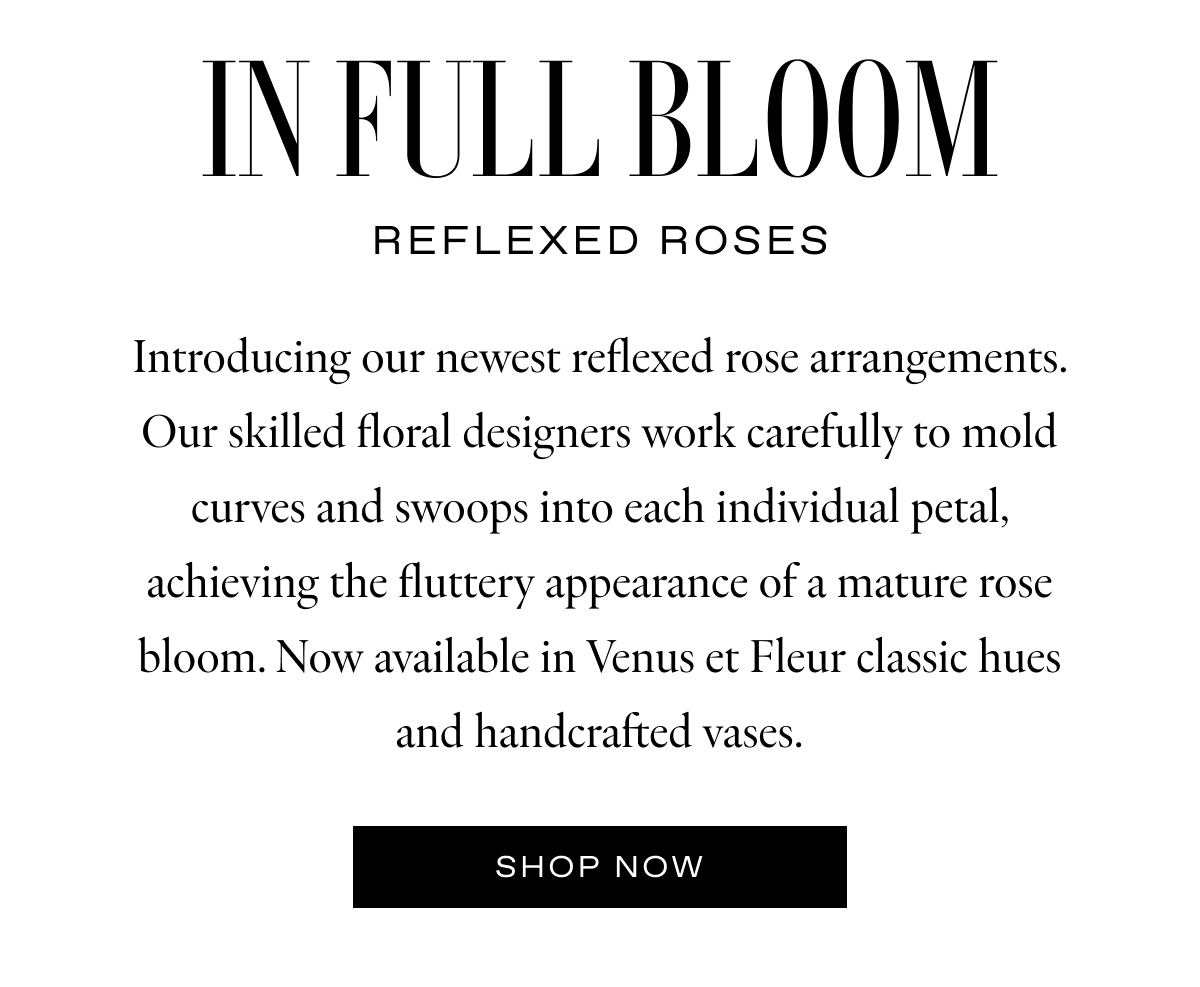 Experience roses in full bloom. VENUS ET FLEUR