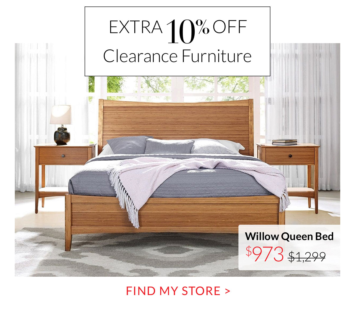 Extra 10% off Clearance Furniture