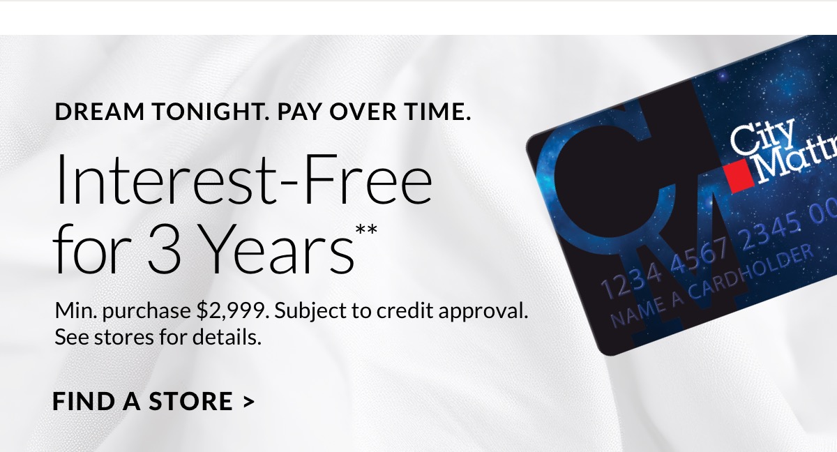 Come in store for special financing