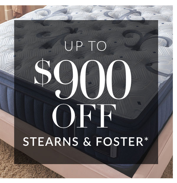 Up to $900 off Stearns & Foster Adjustable Mattress Sets - Shop Now