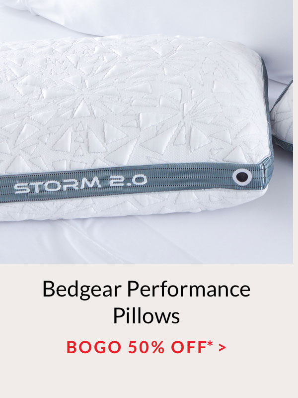 BOGO 50% off Bedgear Performance Pillows*