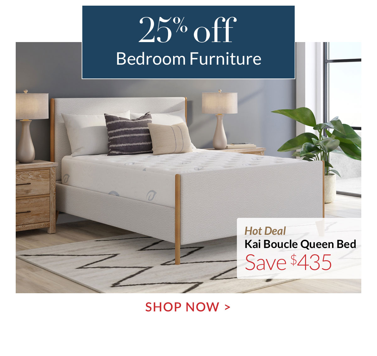 25% off Bedroom Furniture