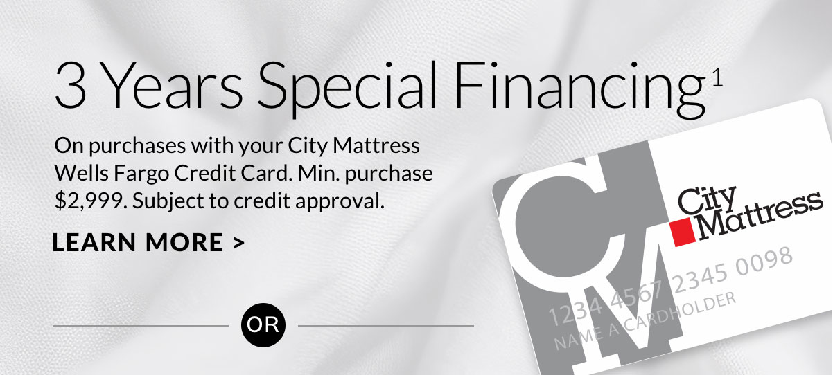 Come in store for special financing with Wells Fargo