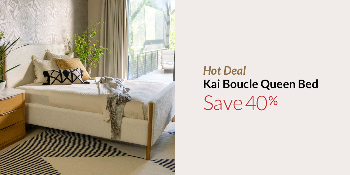 Hot Deal-Save 40% on the Kai Boucle Queen Bed