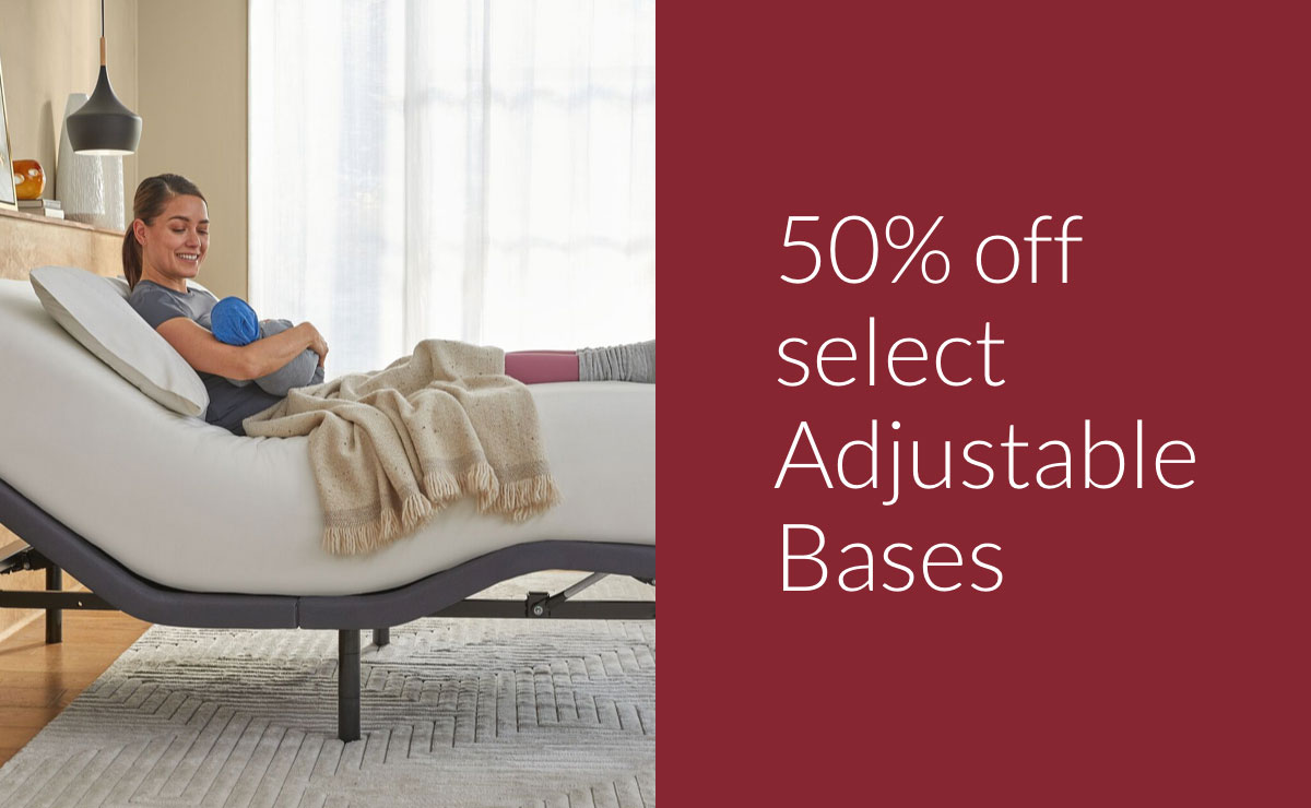 Up to 50% off adjustable bases