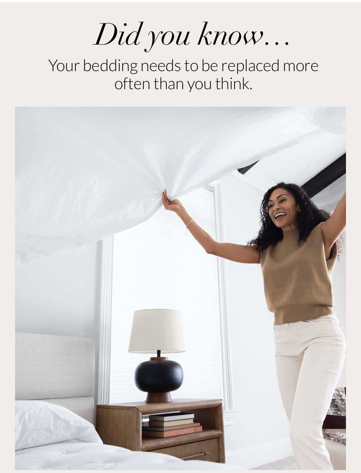 Did you know…Your bedding needs to be replaced more often than you think. 