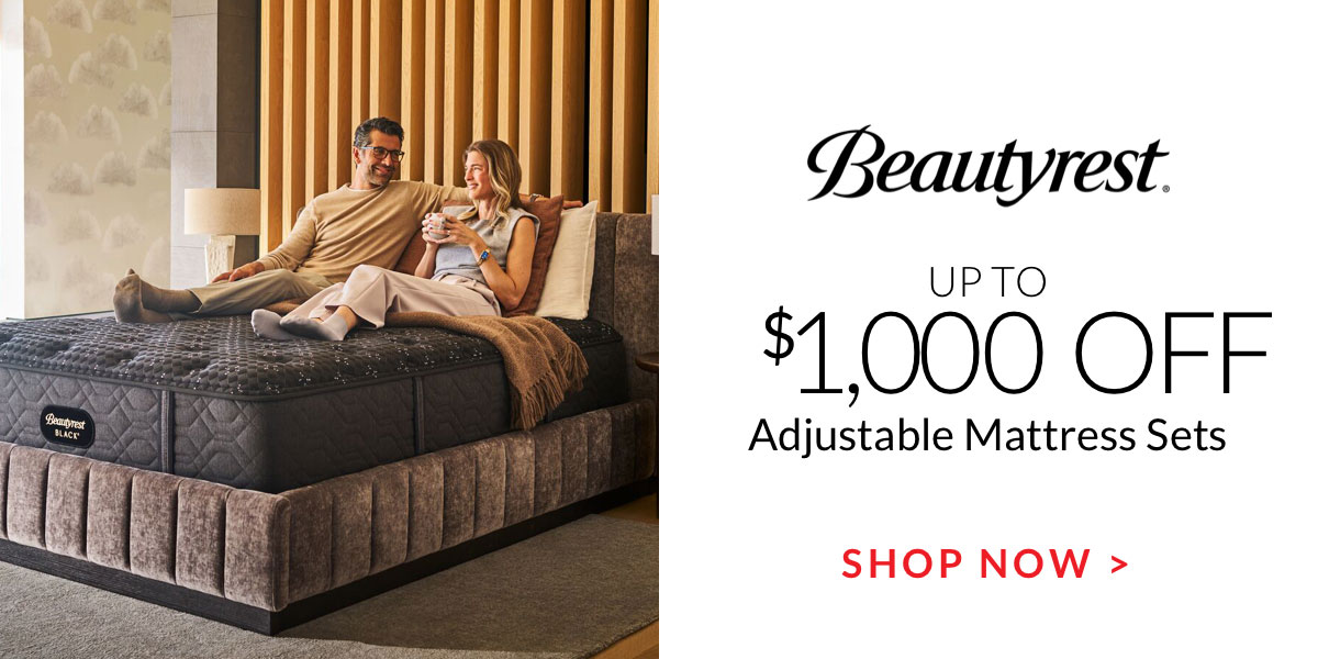 Up to $1,000 off Beautyrest Adjustable Mattress Sets