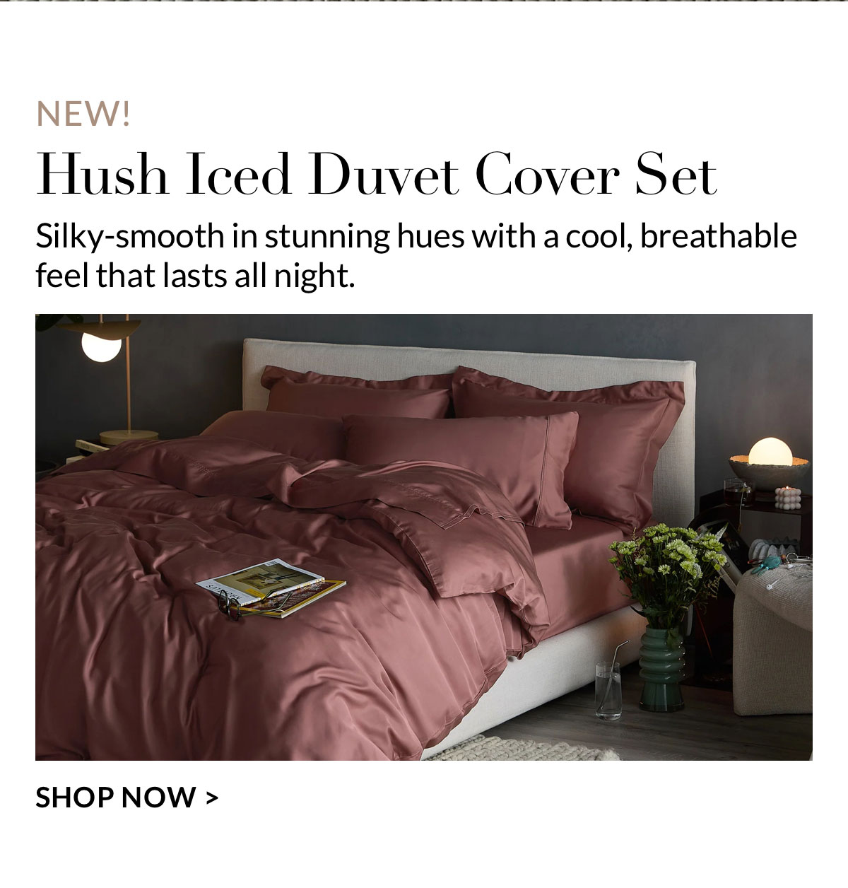 New! Hush Iced Duvet Cover Set 