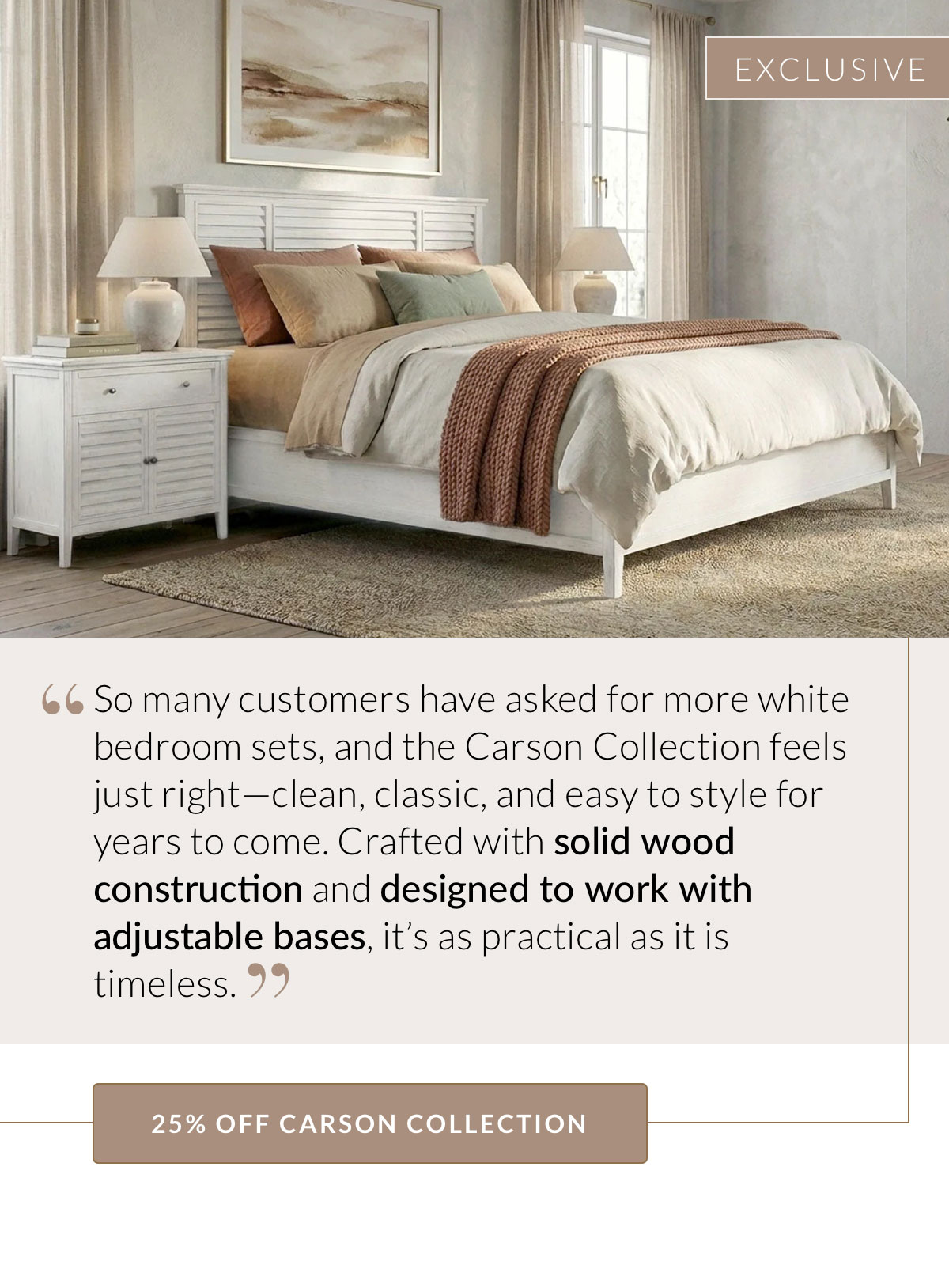 25% OFF CARSON COLLECTION