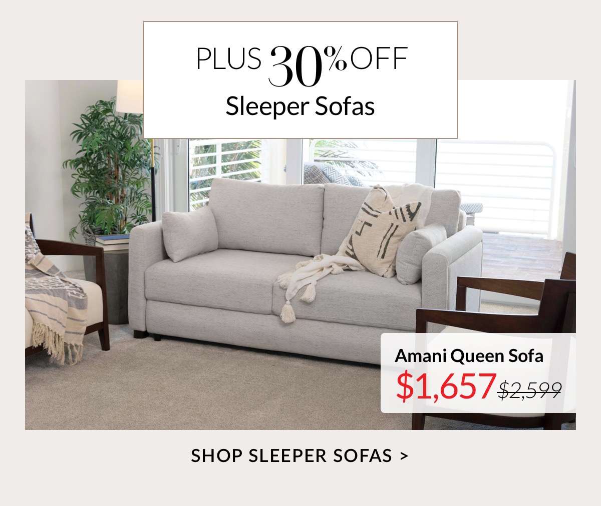 30% off Sleeper Sofas