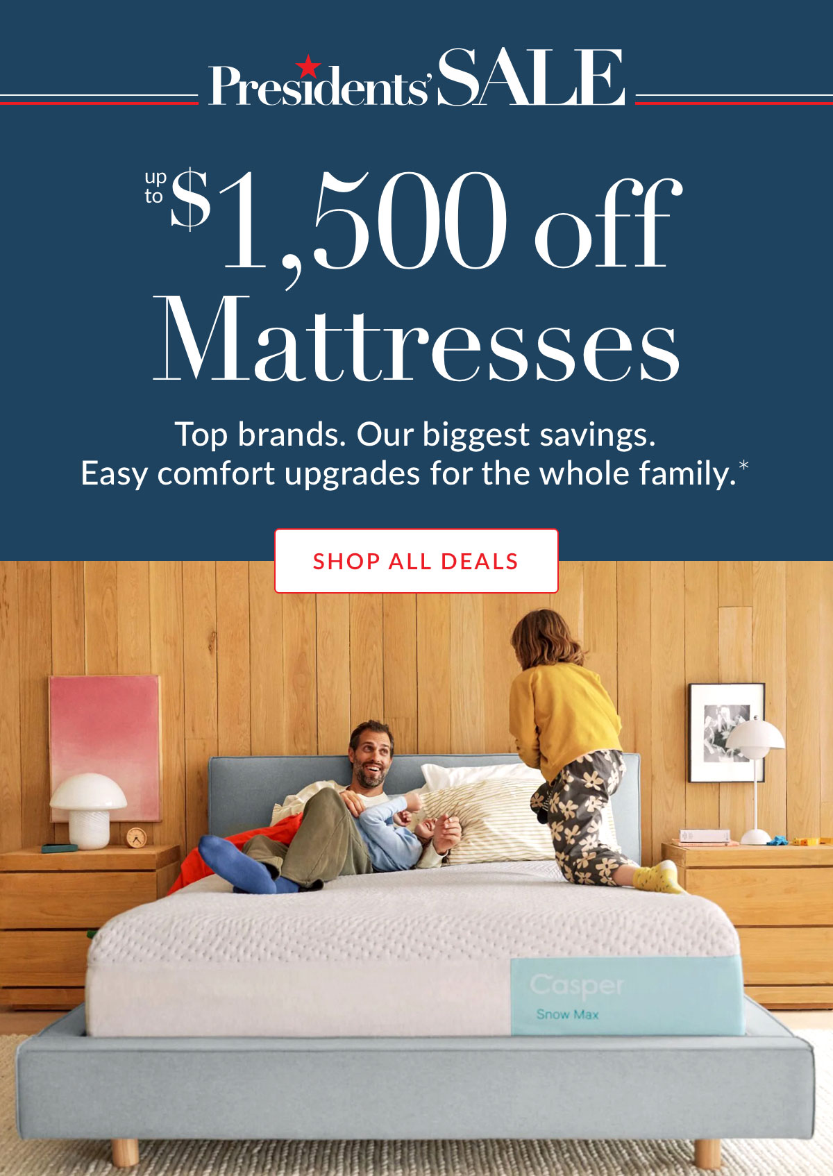 Up to $1,500 Off Mattresses