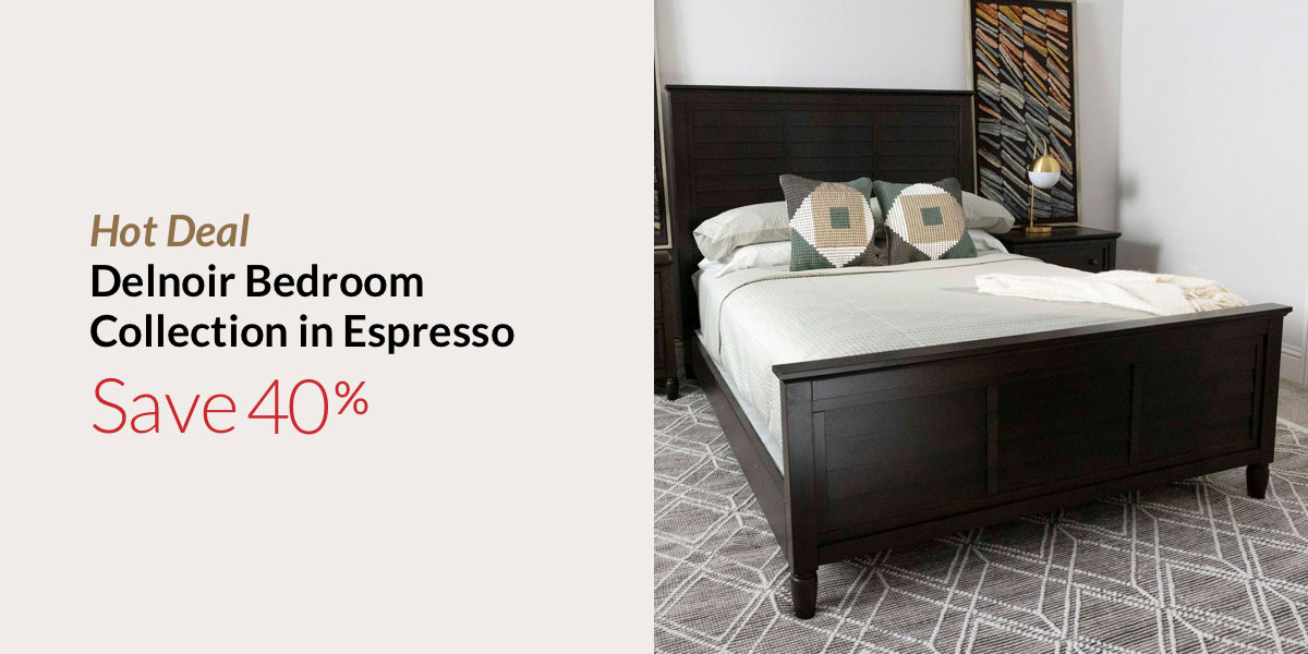Hot Deal-Save 40% on the Delnoir Bedroom Collection in Espresso