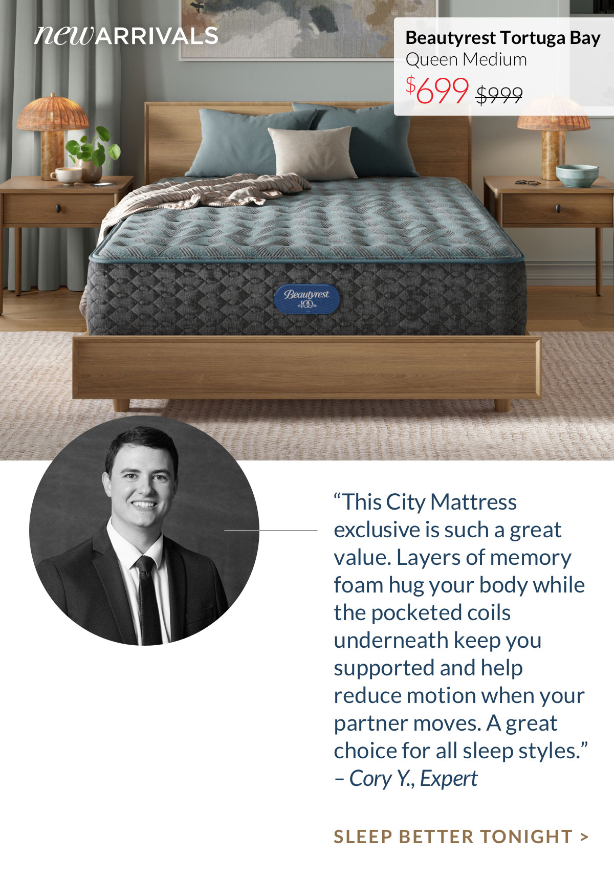 Beautyrest Tortuga Bay Queen Medium Mattress Beautyrest Tortuga Bay Queen Medium Mattress