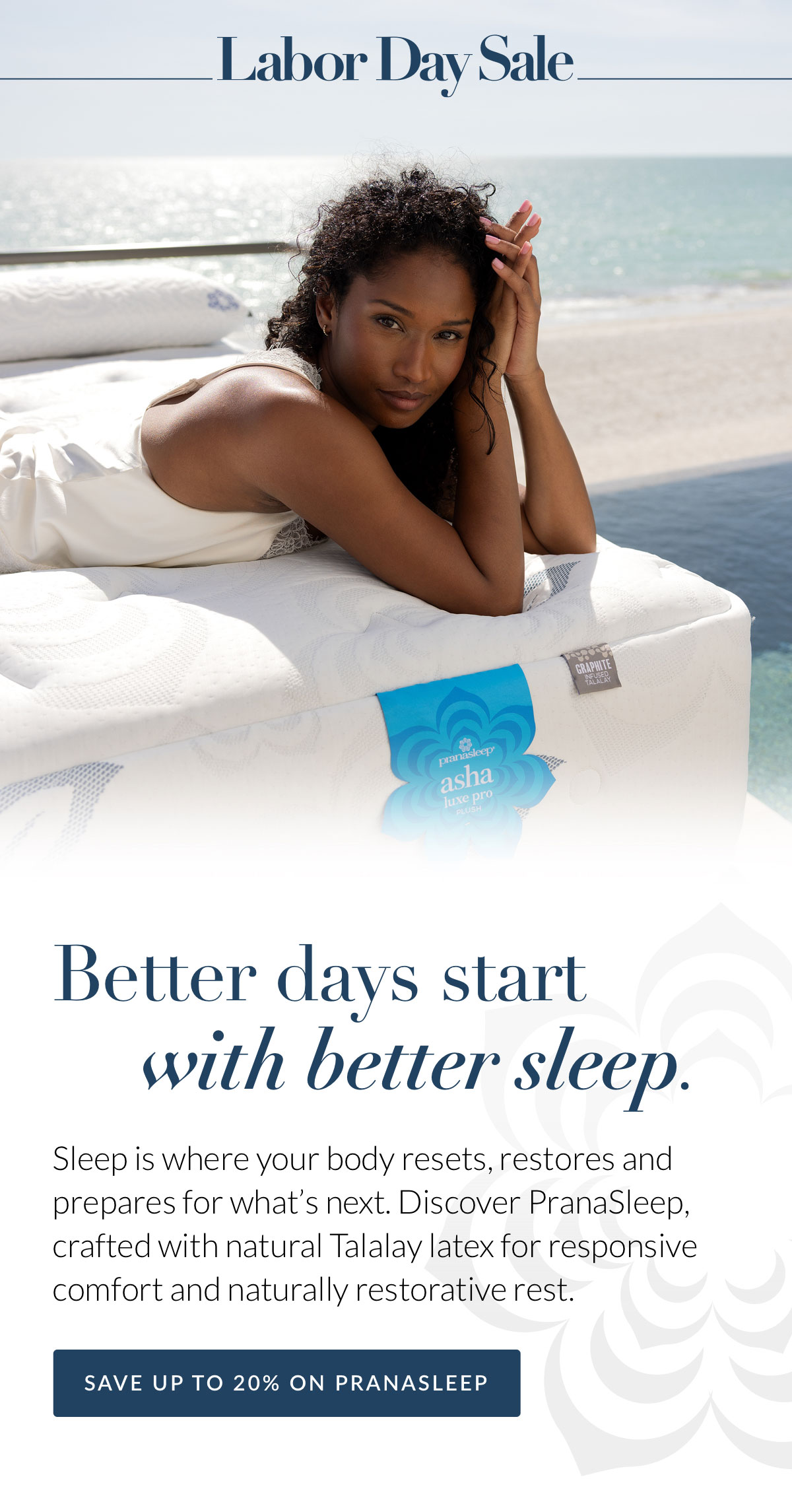 Labor Day Sale - Save up to 20% on PranaSleep