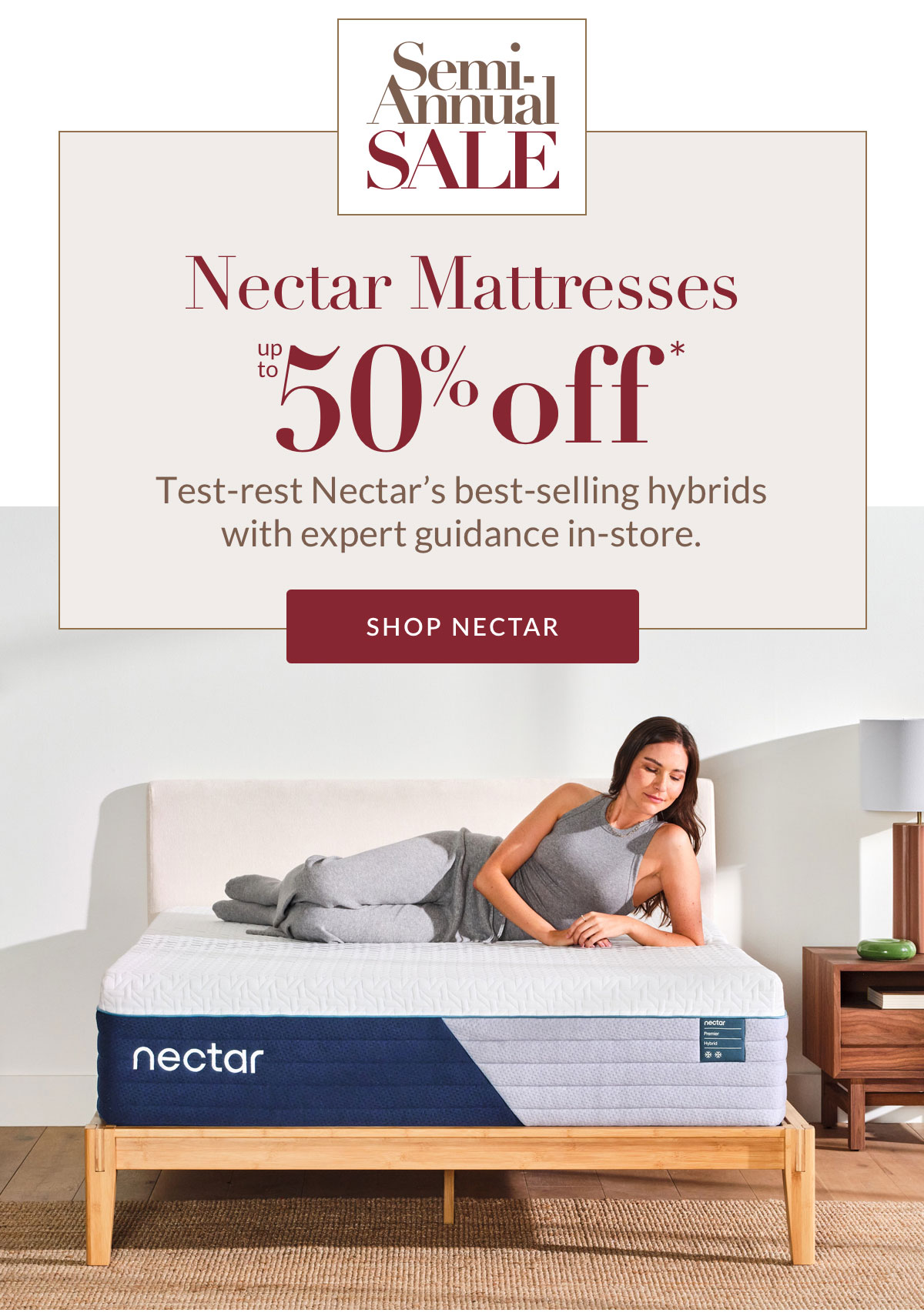 Nectar Mattresses up to 50% off*