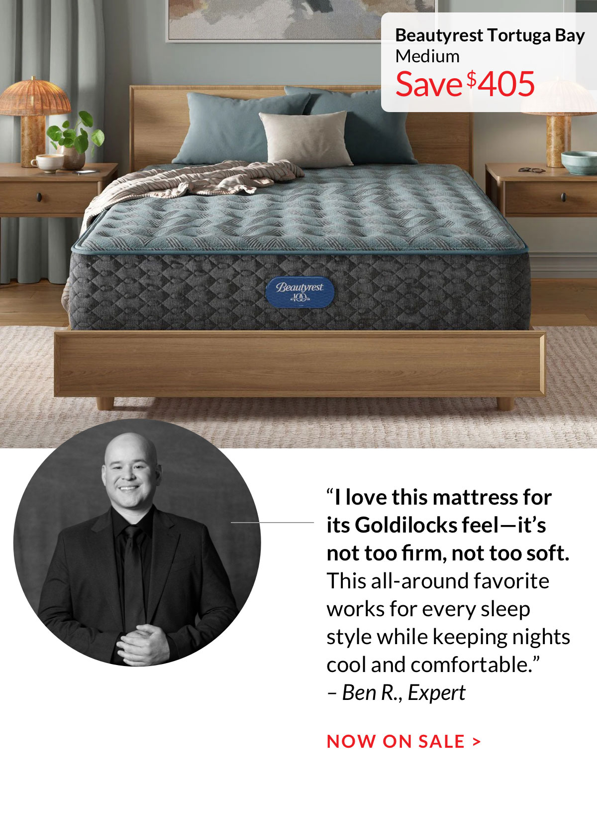 Beautyrest Tortuga Bay Medium - Save $405