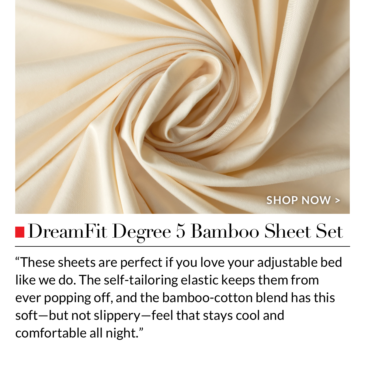 DreamFit Degree 5 Bamboo Sheet Set DreamFit Degree 5 Bamboo Sheet Set