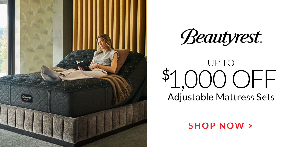 Up to $1,000 off Beautyrest Adjustable Mattress Sets