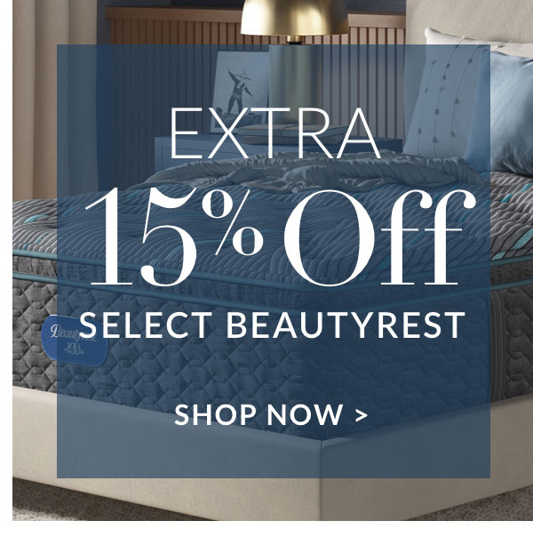 Extra 15% off select Beautyrest - Shop Now