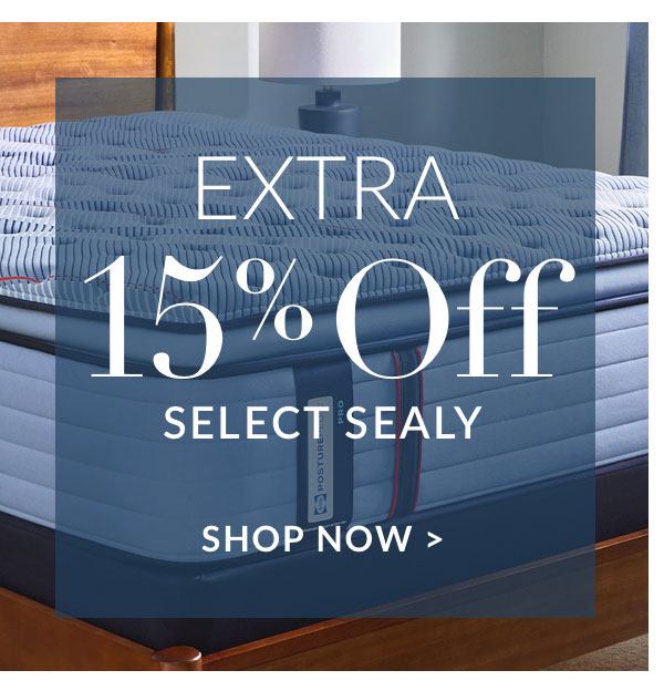 Extra 15% off select Sealy -Shop Now
