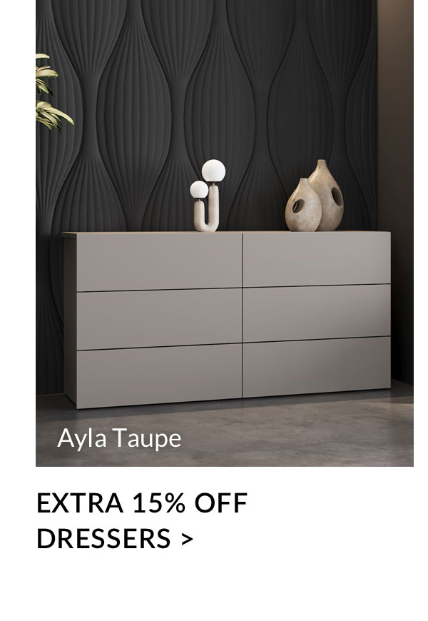 Extra 15% off Dressers