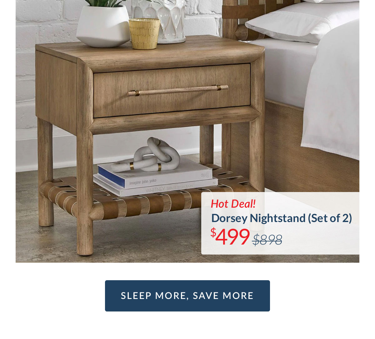 Hot Deal! Dorsey Nightstand Set $499 was $898
