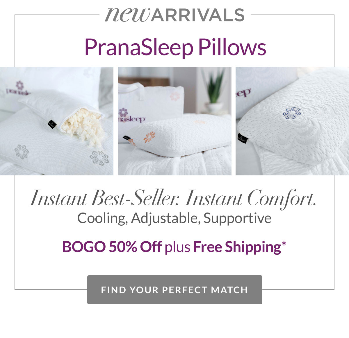 New PranaSleep Pillows BOGO 50% off plus Free Shipping