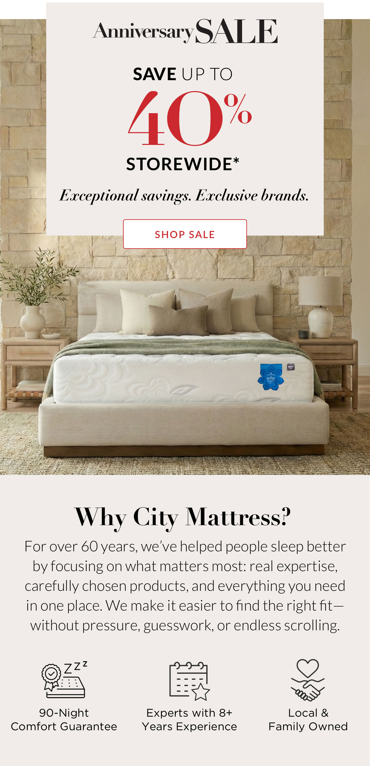 Save up to 40% Storewide*