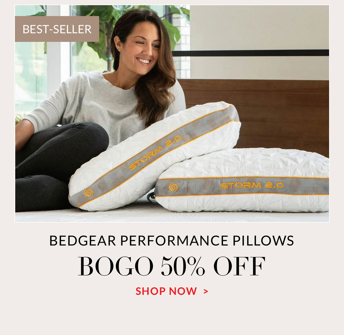 BOGO 50% OFF BEDGEAR PERFORMANCE PILLOWS