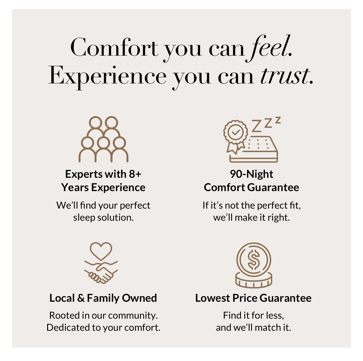 Book Your Appointment - Enjoy dedicated service from our Experts  for all your sleep needs. Book Today