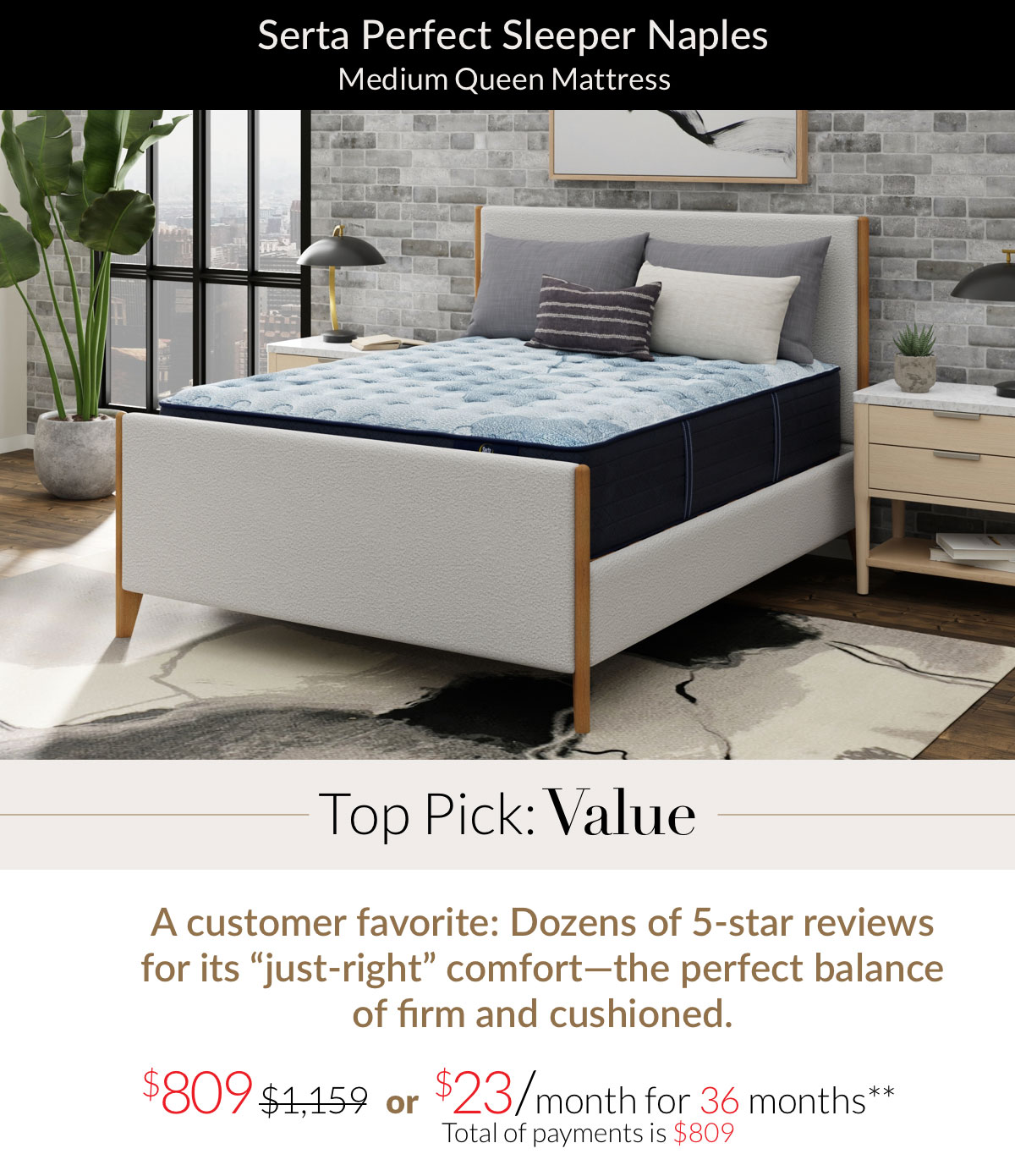 Serta Perfect Sleeper Naples Medium Queen Mattress