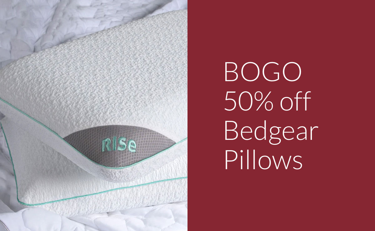 BOGO 50% off Bedgear Pillows