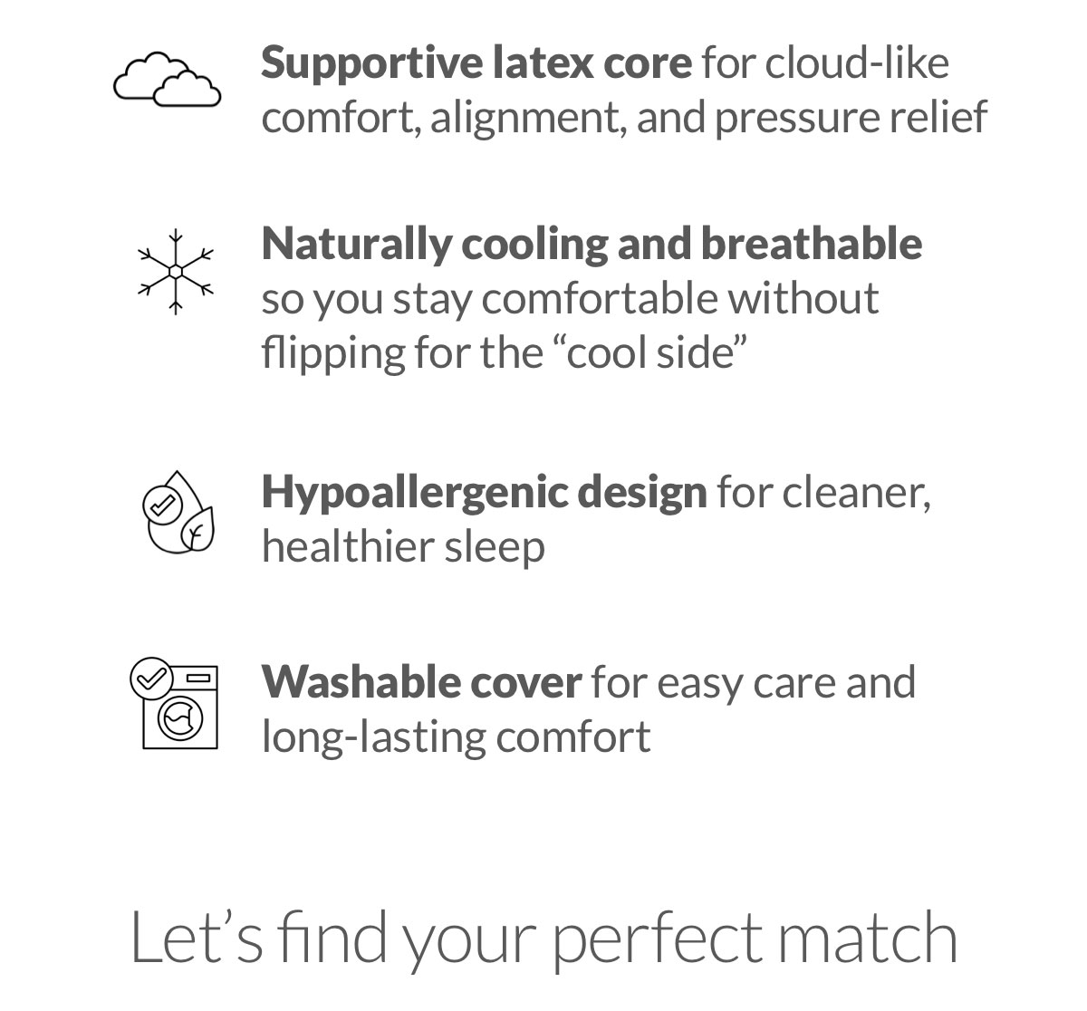 Let's find your perfect match Let's find your perfect match