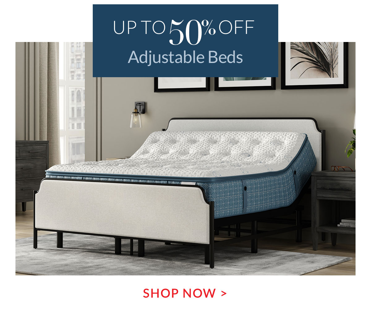 Up to 50% off adjustable bases