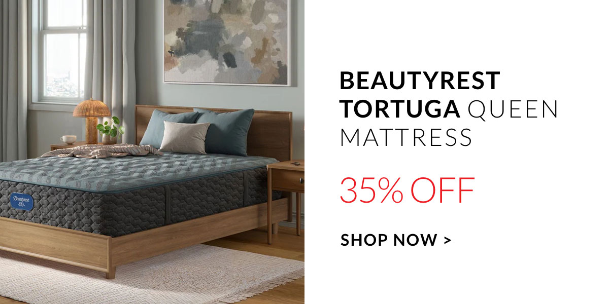 35% BEAUTYREST TORTUGA QUEEN MATTRESS