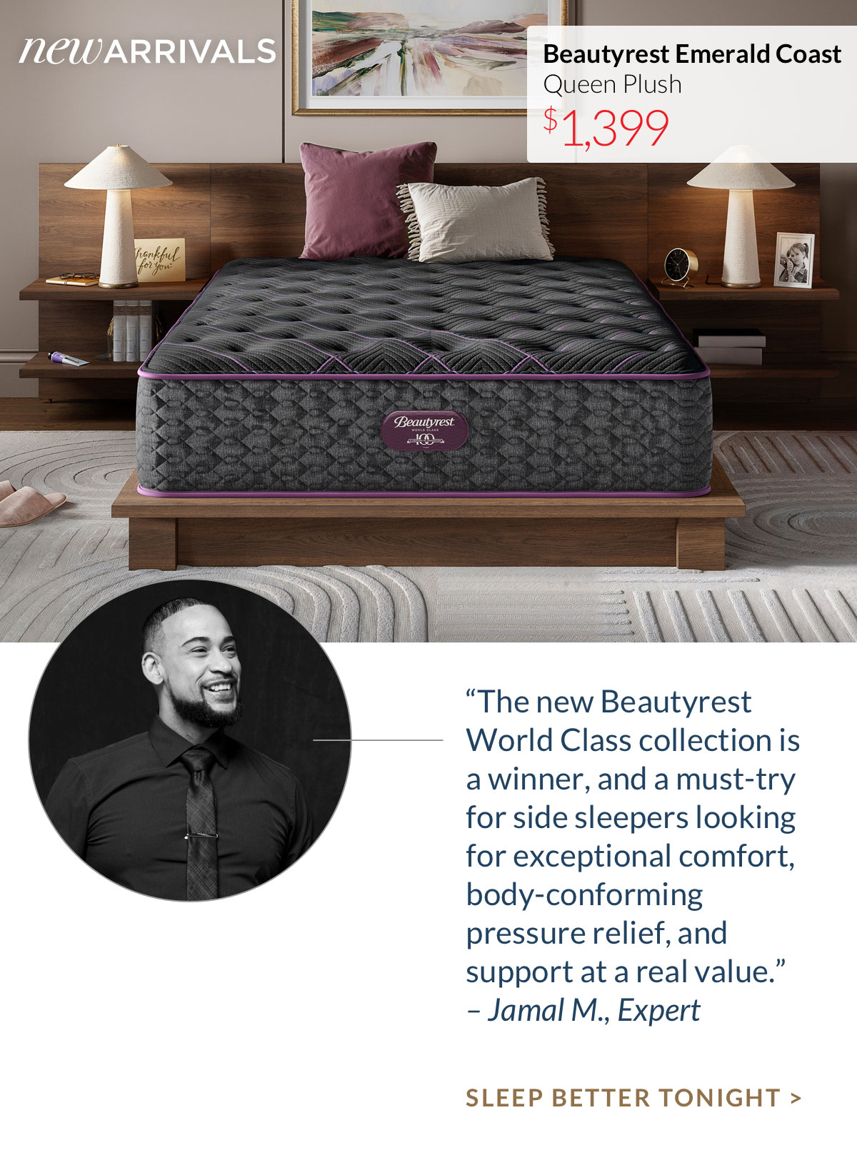 Beautyrest Emerald Coast
Queen Plush Mattress Beautyrest Emerald Coast
Queen Plush Mattress