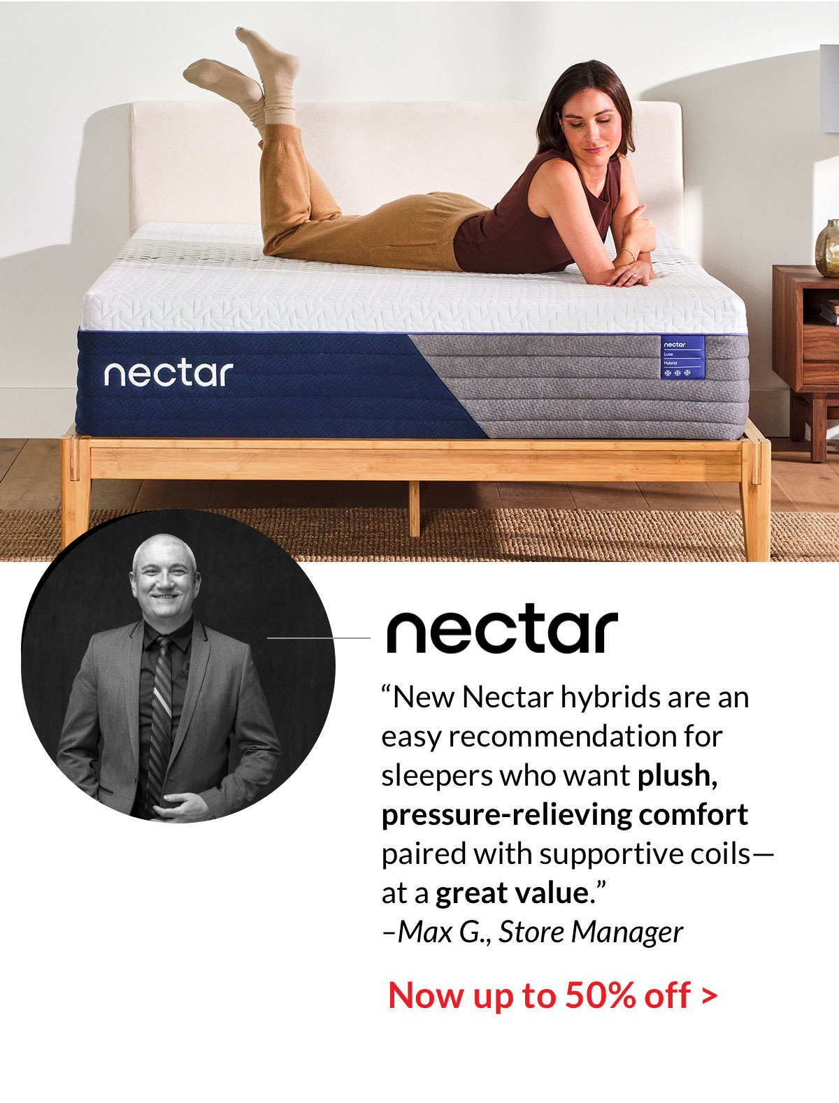 Up to 50% off Nectar Mattresses