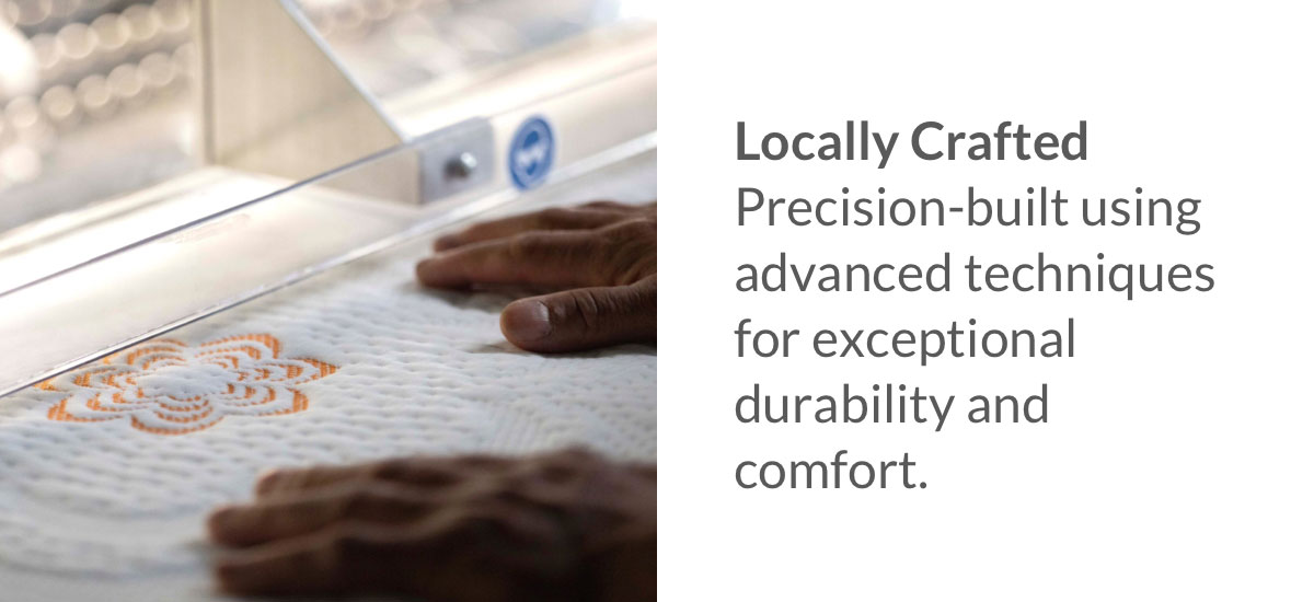 Locally Crafted - Precision-built using advanced techniques for exceptional durability and comfort.